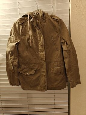 Love Tree Beige Hooded Anorak